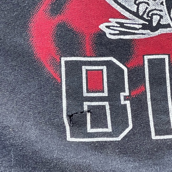 Browniefoot butdogs soccer crewneck 90s vintage fifa allez les bleus size large - Picture 5 of 5